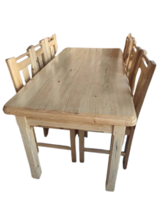 Table en bois – Pin massif – 6 personnes